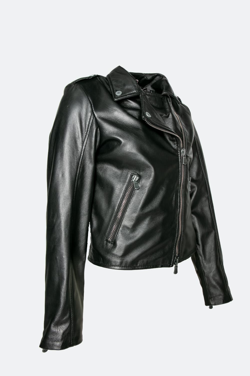Chiodo Donna Bis giacca 100% vera pelle Made in Italy - Barone Firenze