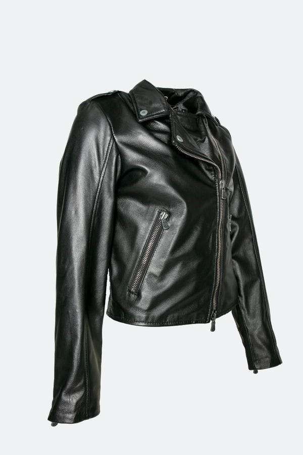 Chiodo Donna Bis giacca 100% vera pelle Made in Italy - Barone Firenze