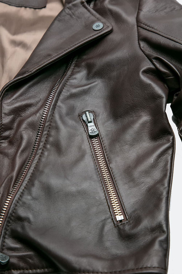 Chiodo Donna Bis giacca 100% vera pelle Made in Italy - Barone Firenze