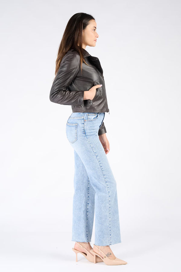 Chiodo Donna Bis giacca 100% vera pelle Made in Italy - Barone Firenze