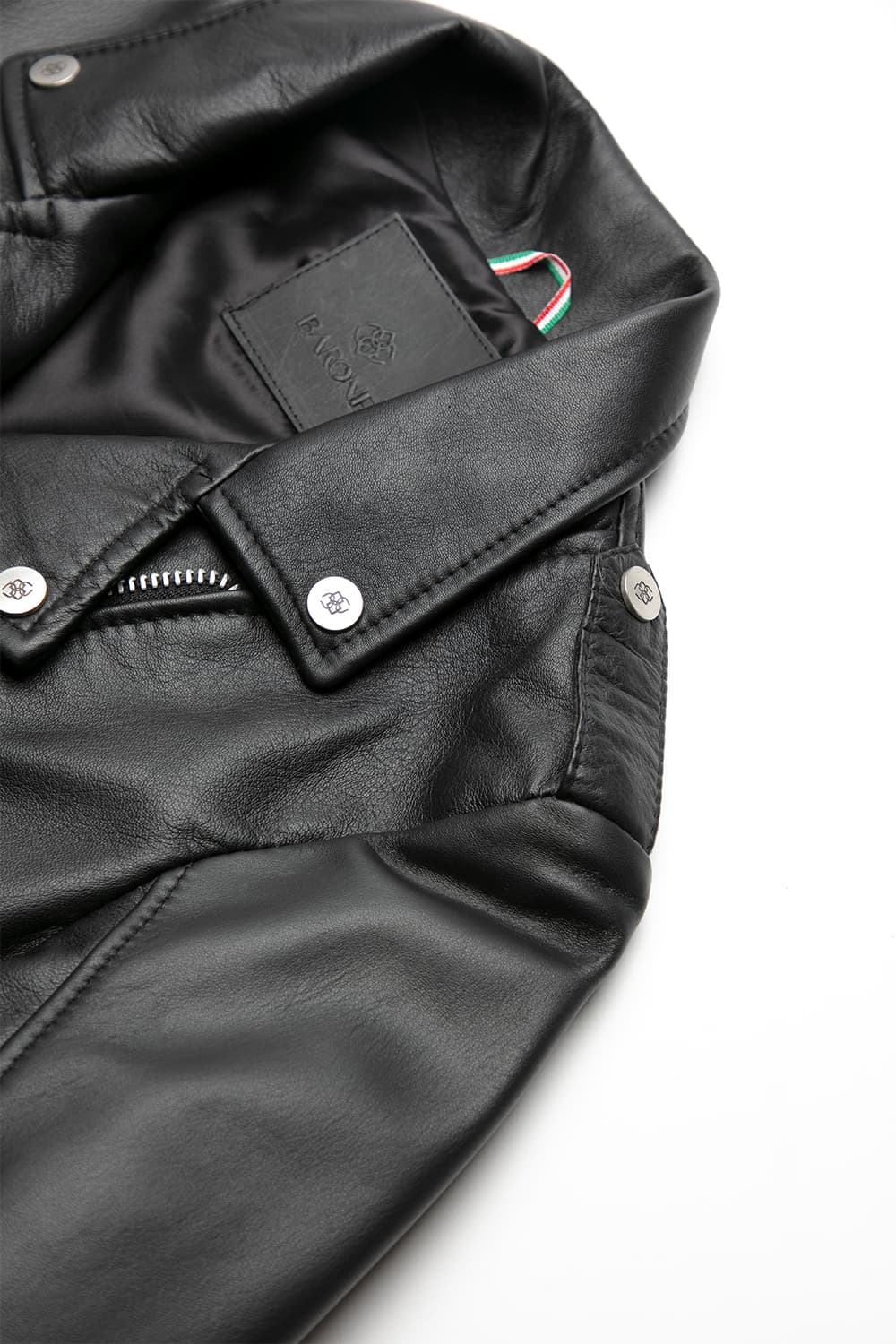 Chiodo Donna giacca 100% vera pelle Made in Italy- Barone Firenze