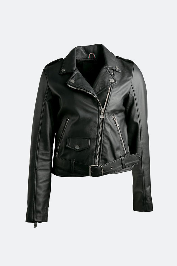 Chiodo Donna giacca 100% vera pelle Made in Italy - Barone Firenze