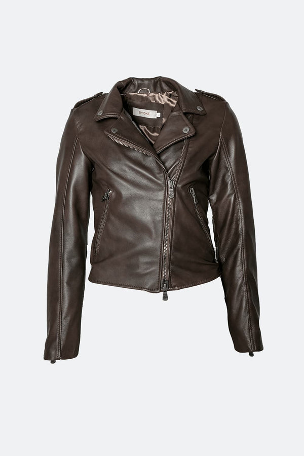 Chiodo Donna Bis giacca 100% vera pelle Made in Italy - Barone Firenze