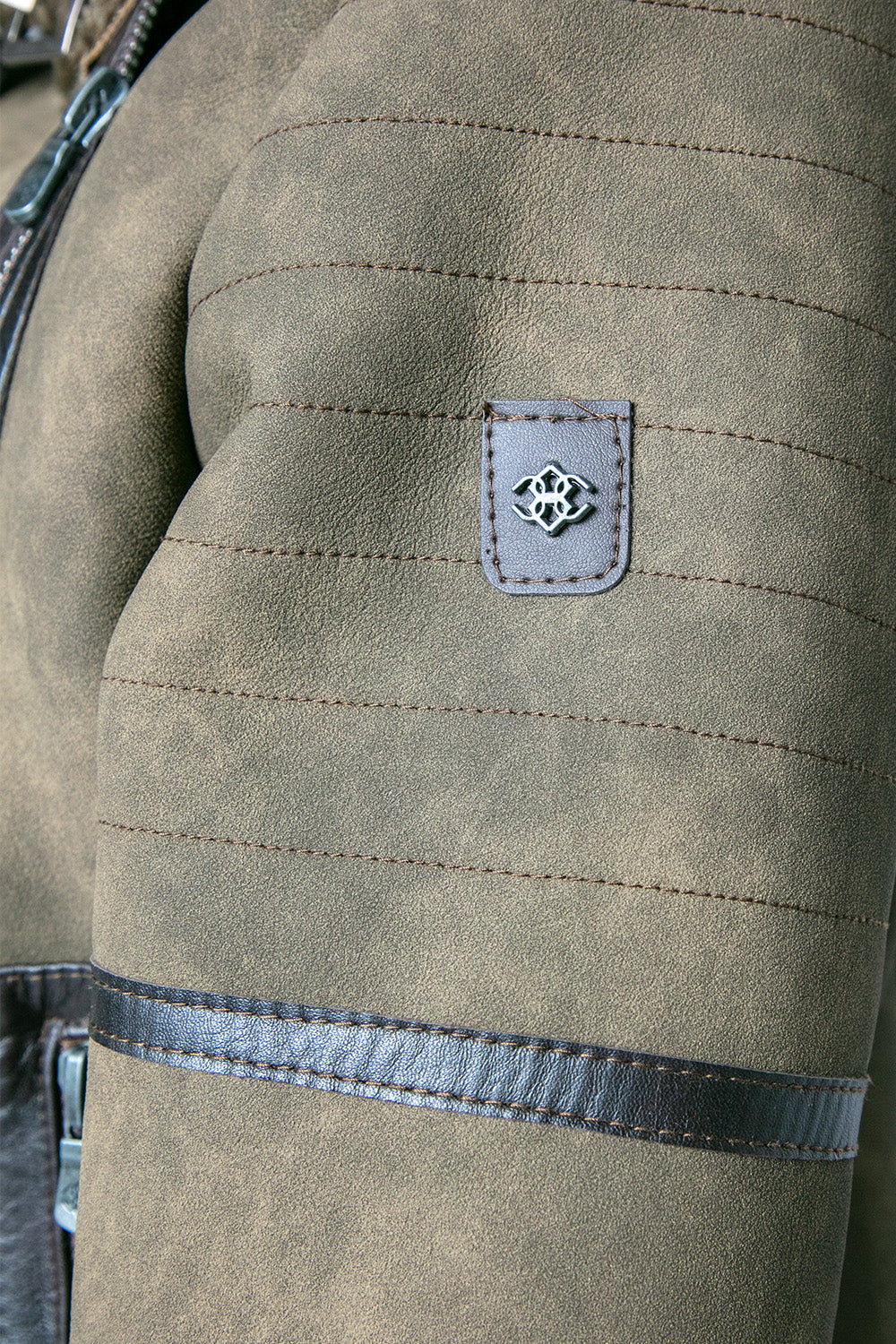 Green Shearling Style Jacket for Women