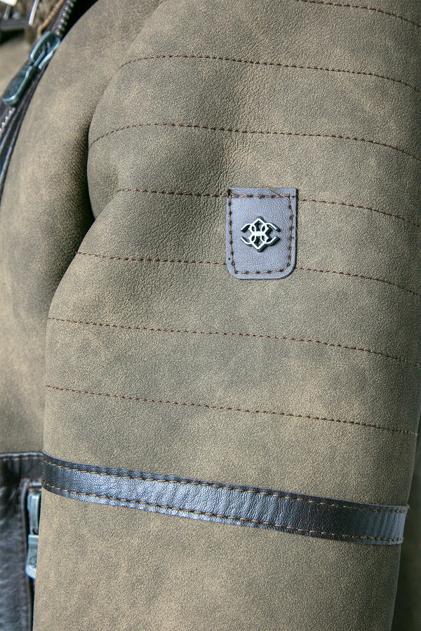 Green Shearling Style Jacket for Women