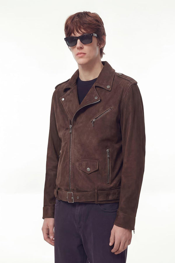 Chiodo Uomo Oleato giacca 100% vera pelle Made in Italy - Barone Firenze