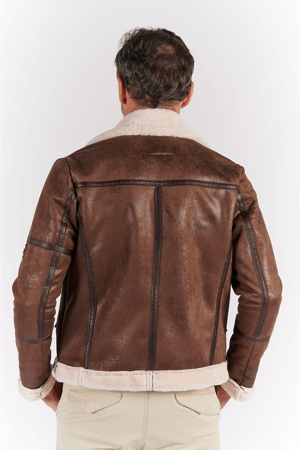 Chiodo Gold Shearling Style uomo Made in Italy - Barone Firenze