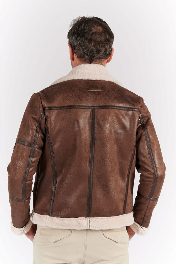 Chiodo Gold Shearling Style uomo Made in Italy - Barone Firenze