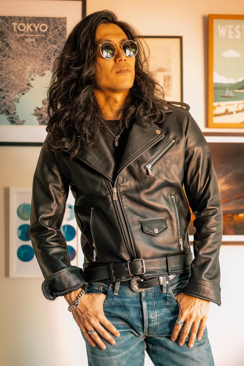 Chiodo Uomo giacca 100% vera pelle Made in Italy - Barone Firenze