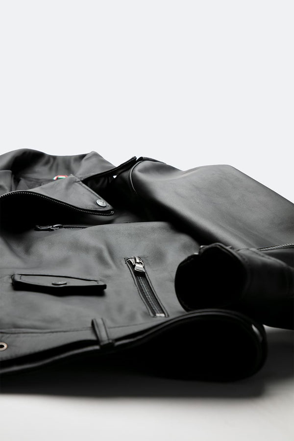 Chiodo Uomo giacca 100% vera pelle Made in Italy - Barone Firenze