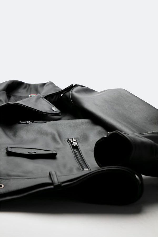 Chiodo Uomo giacca 100% vera pelle Made in Italy - Barone Firenze