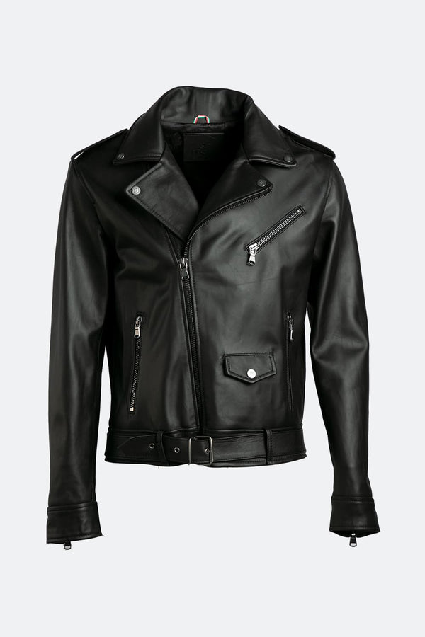 Chiodo Uomo giacca 100% vera pelle Made in Italy - Barone Firenze