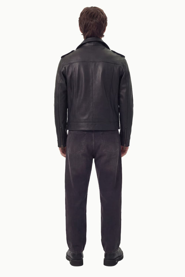 Chiodo Uomo giacca 100% vera pelle Made in Italy - Barone Firenze