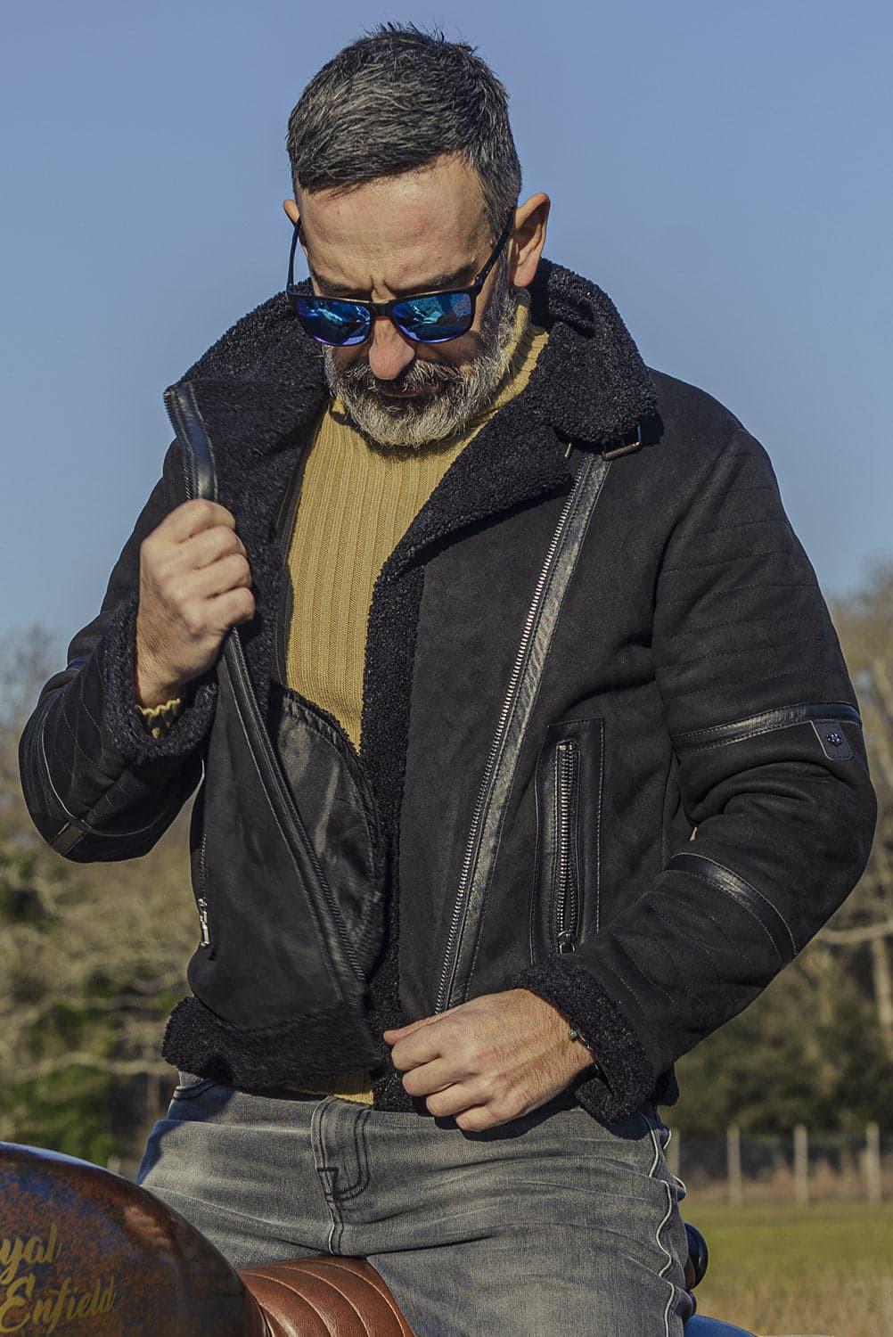 Chiodo Gold Shearling Style uomo Made in Italy - Barone Firenze