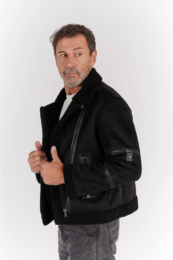 Chiodo Gold Shearling Style uomo Made in Italy - Barone Firenze