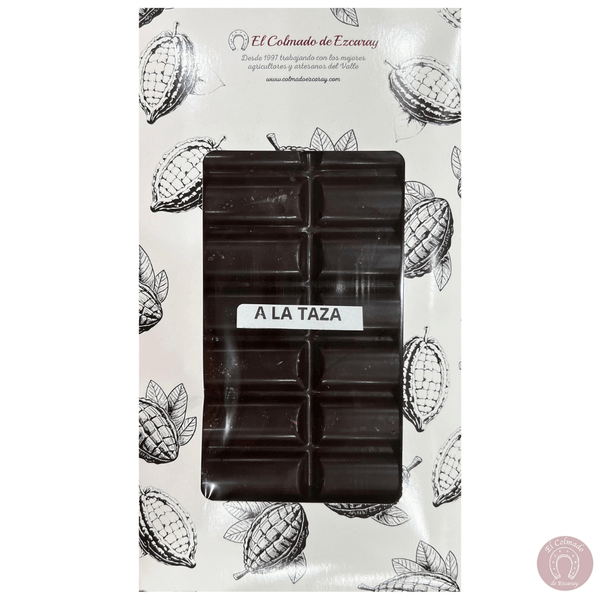 Chocolate artesano negro a la taza colmado ezcaray