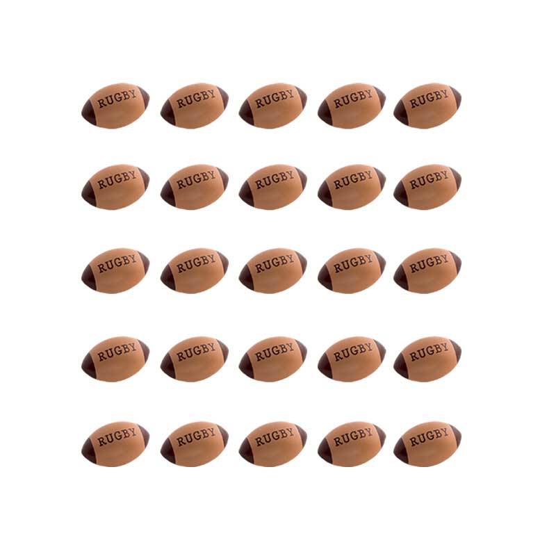 Ballons de rugby au chocolat, confiserie à l'image du rugby