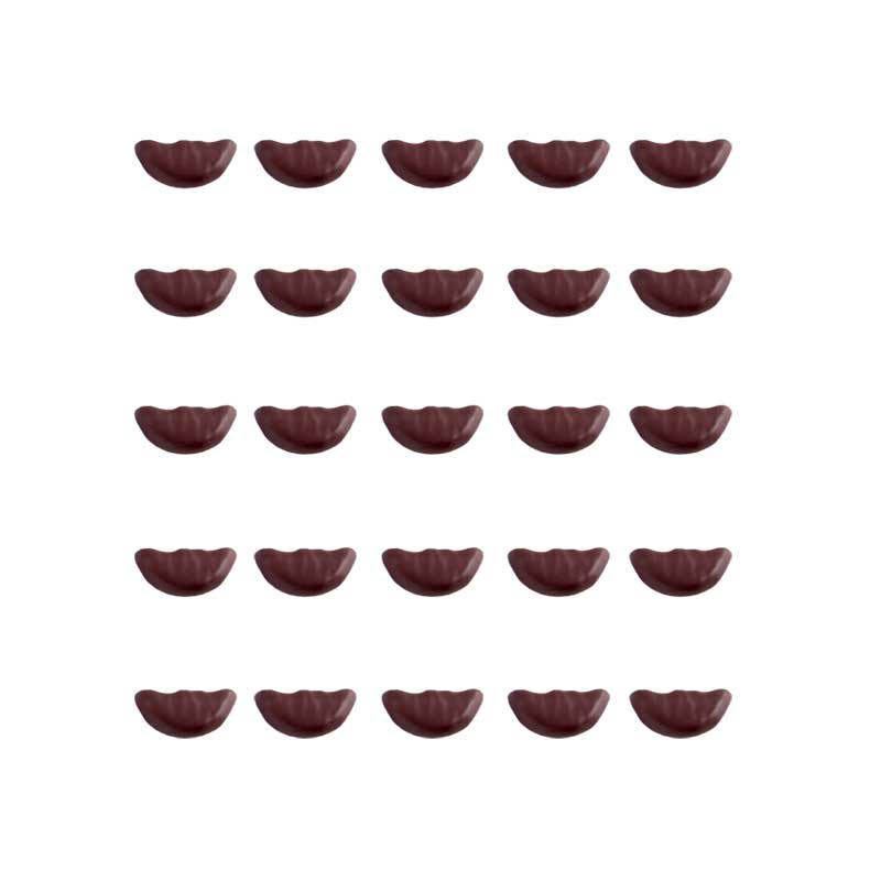 Rouelle au chocolat, tranche d'orange confite enrobée de chocolat