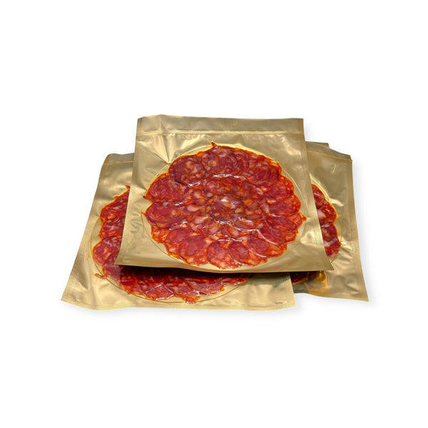 Caja de 10 Platos de 100 grs. de Chorizo Cular Ibérico ( 1 kg )