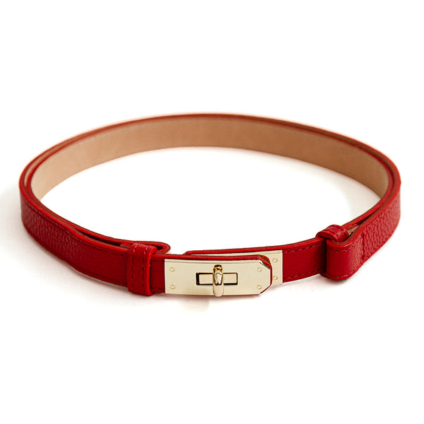 Red Leather Belt