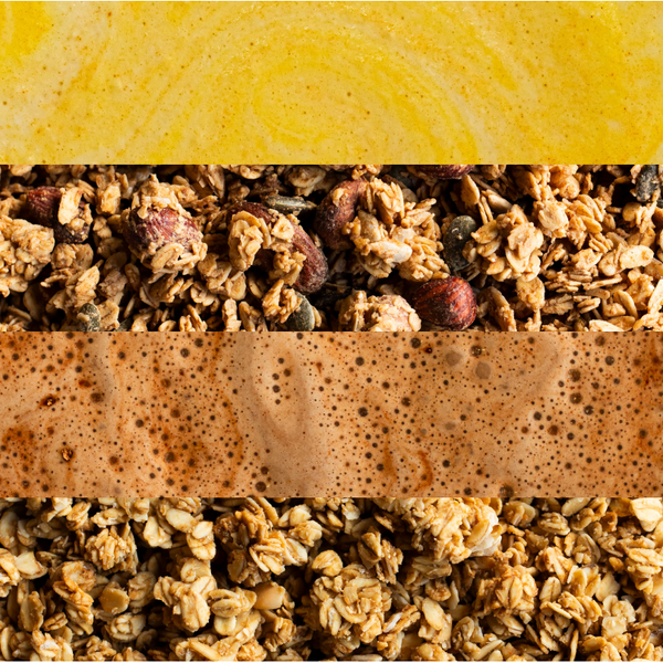 Mélanges de granolas et boissons instantanées nümorning pour accompagner le post-partum