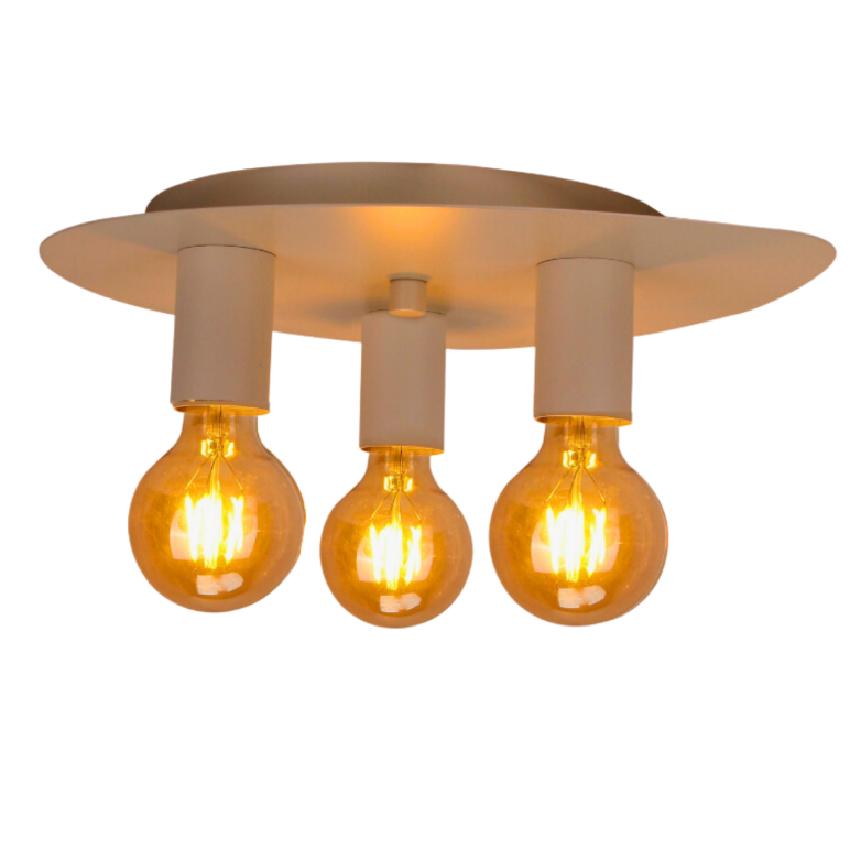 De robuuste rode plafondlamp Colorato brengt een speelse flair in elke ruimte. Perfect voor een energieke sfeer.