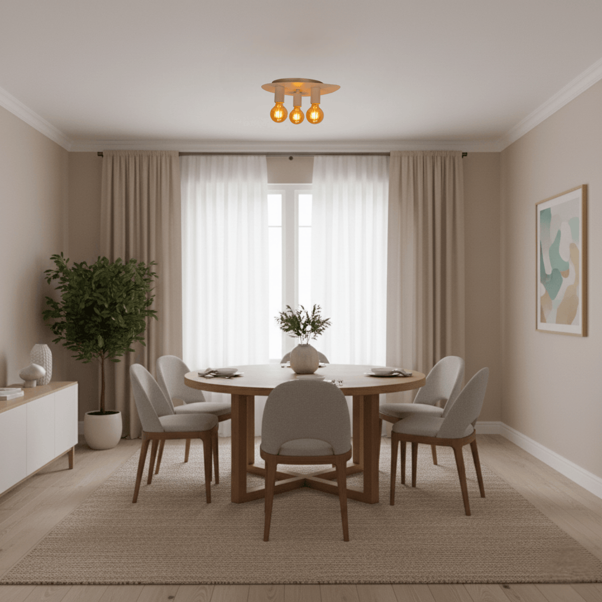 De rode Colorato plafondlamp brengt energie en sfeer in je interieur. Perfect voor een levendige uitstraling in elke ruimte.