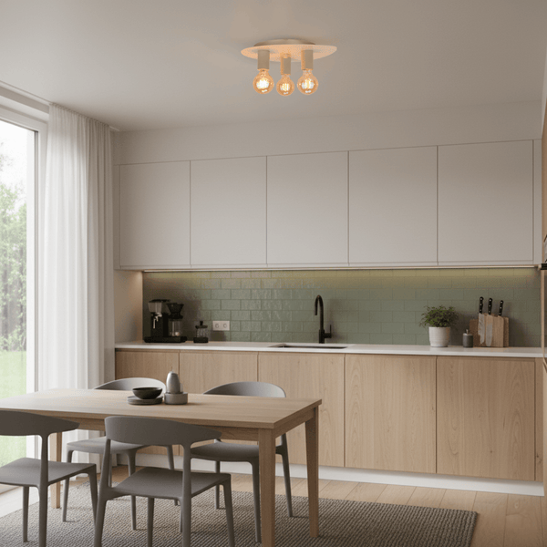 De rode Colorato plafondlamp brengt warmte en sfeer in elke kamer. Perfect voor een eigentijke en gezellige uitstraling.