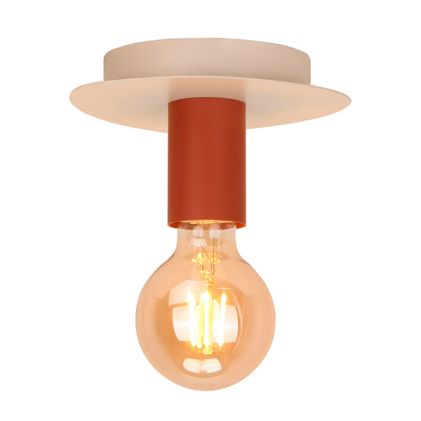Deze roze plafondlamp uit de Colorato serie voegt een speelse touch toe aan je interieur. Perfect voor een vrolijke sfeer.