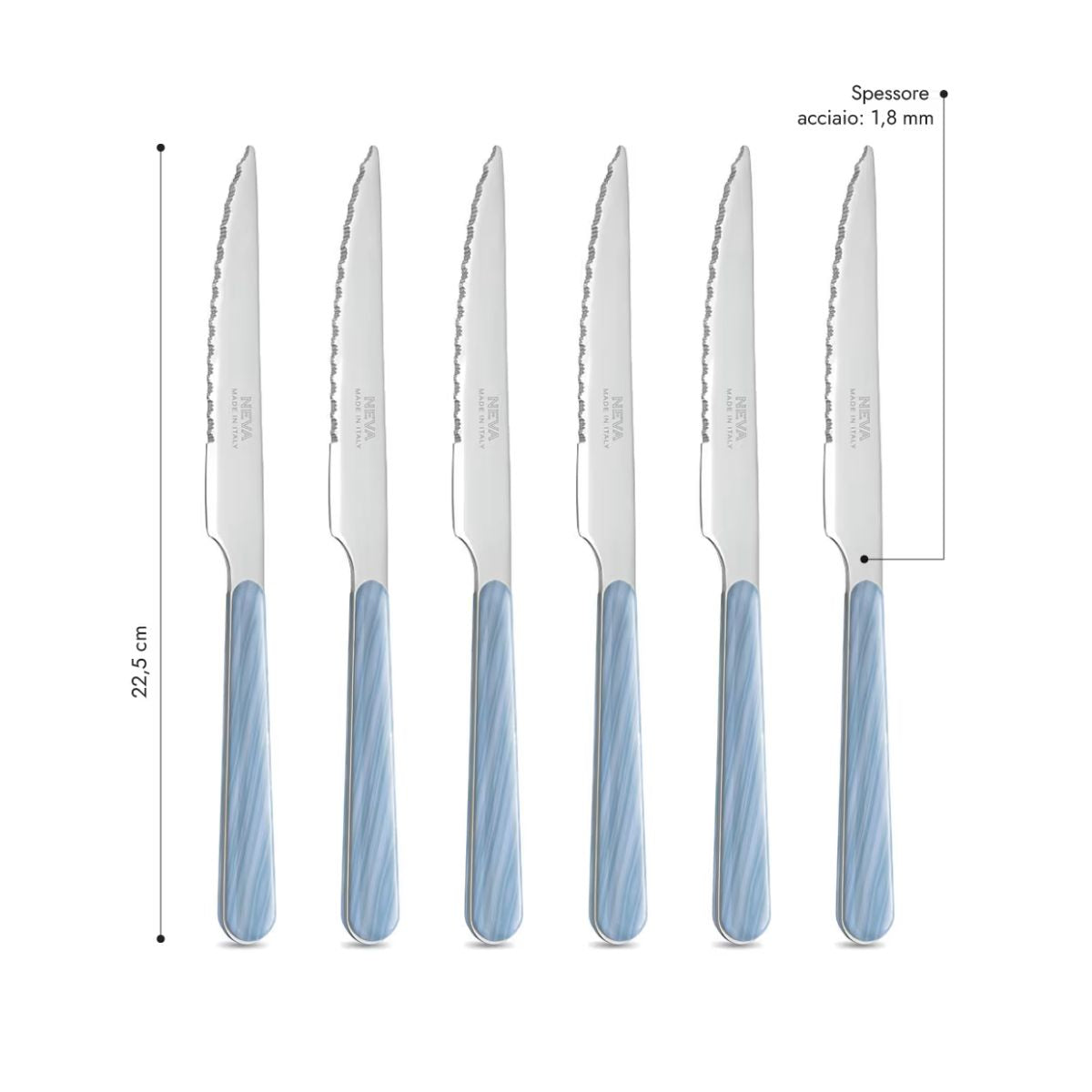 6 Steak Knives - Blue Fir BD15500LC