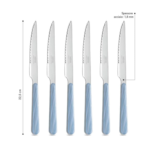 6 Steak Knives - Blue Fir BD15500LC