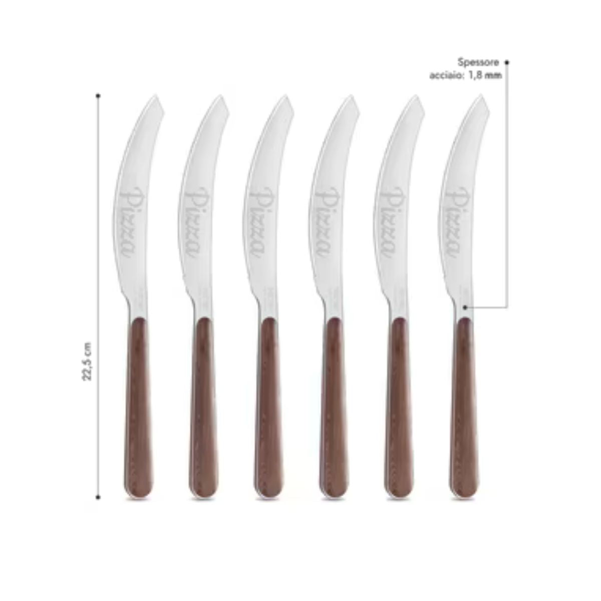 6 Coltello Pizza - Acacia BD15005