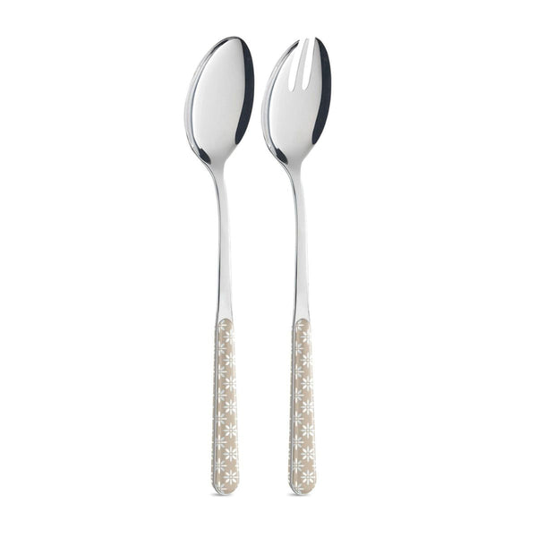 Salad Set - Dove Gray Daisies BD14043T