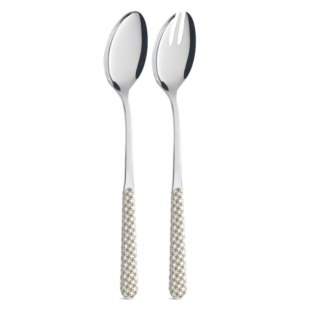 Salad Set - Pied de Poule Dove BD14016T