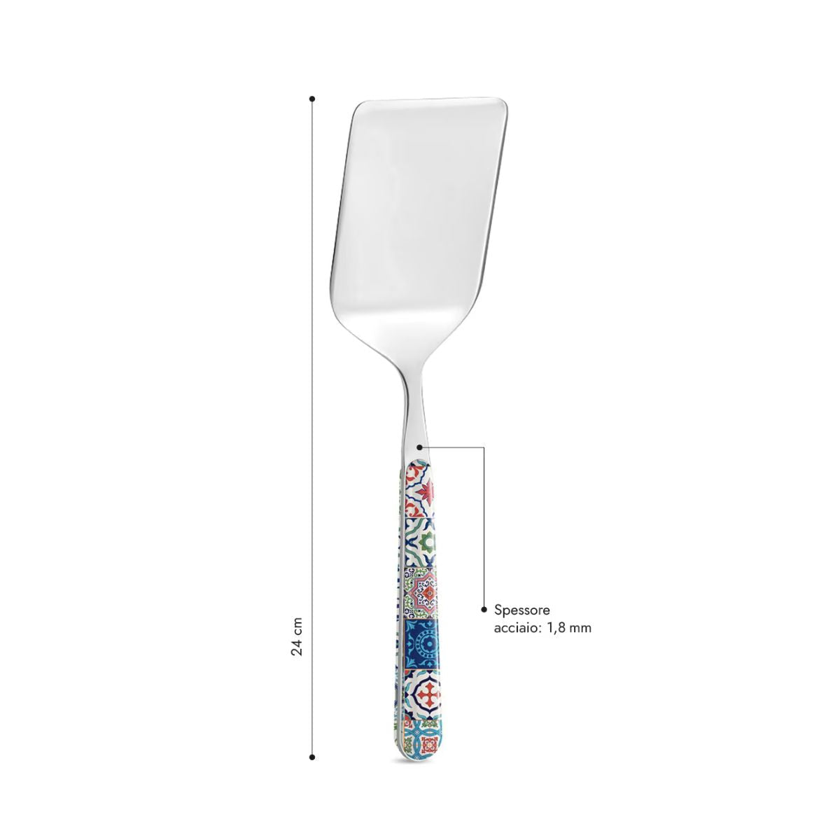 Lasagna Spatula - Polychrome Majolica BD14286