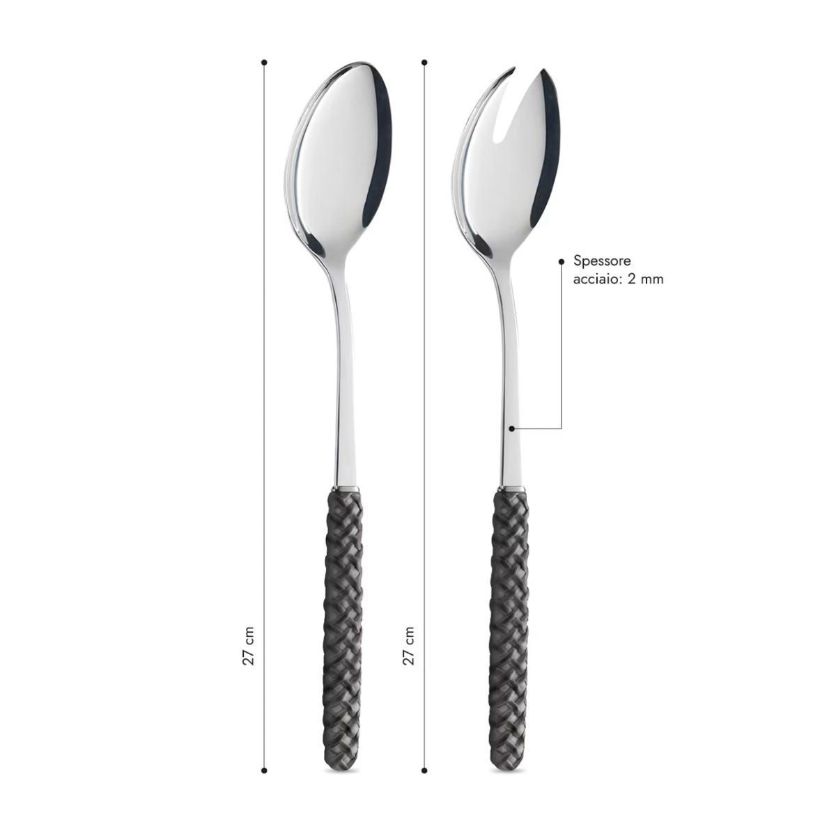 Salad Set - Black Weave LD14203C