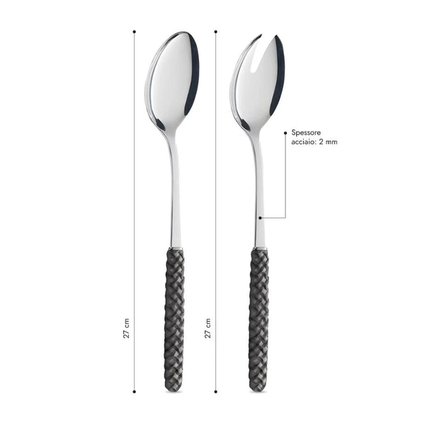 Salad Set - Black Weave LD14203C