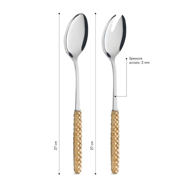 Salad Set - Beige Weave LD14201C