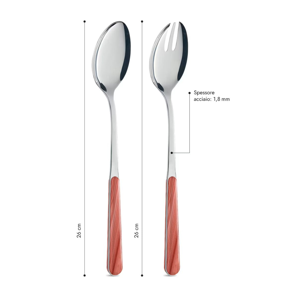 Salad Set - Coral Pink Fir BD15500PC