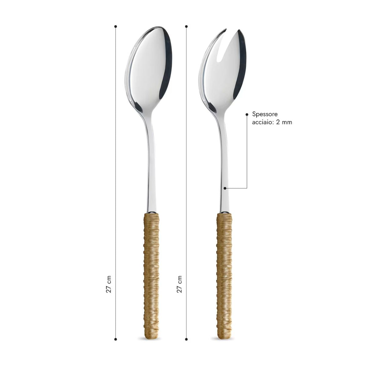 Salad Set - Beige Rattan LD14301C