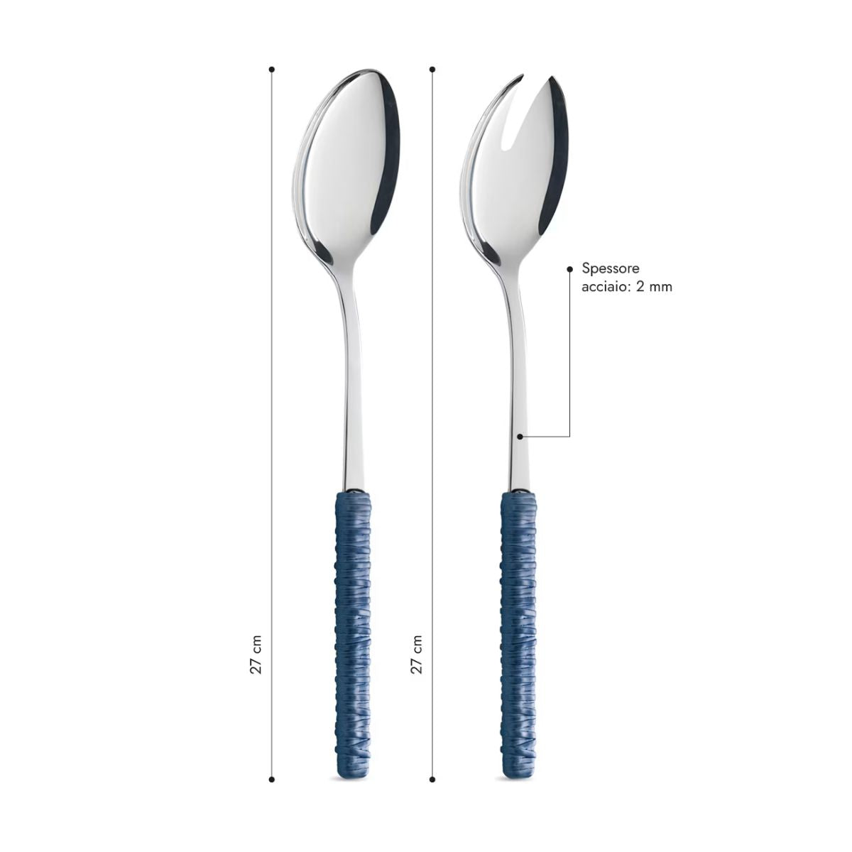 Salad Set - Blue Rattan LD14306C