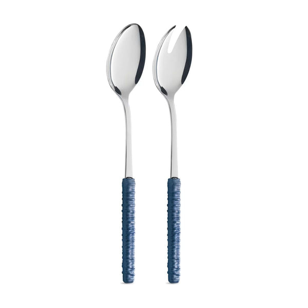 Set di Insalate - Rattan Blu LD14306C