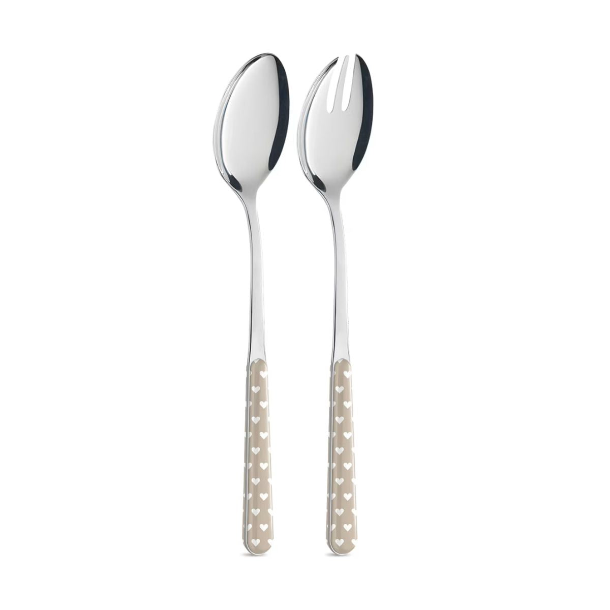 Coppia Insalata - Cuoricini Tortora BD14060PTL - Neva