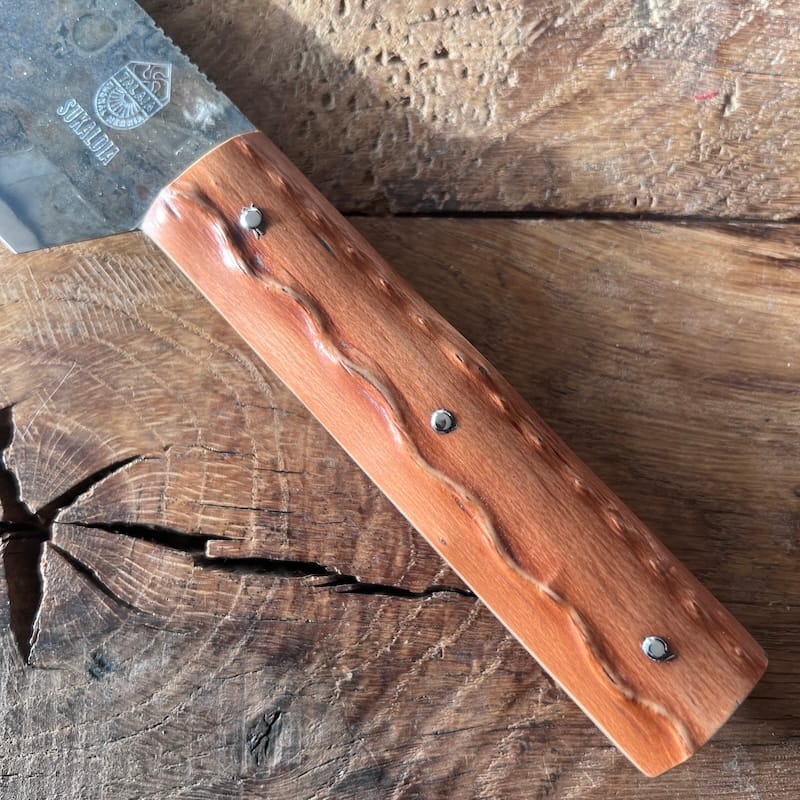 couteau basque de cuisine sukaldia bois néflier 2