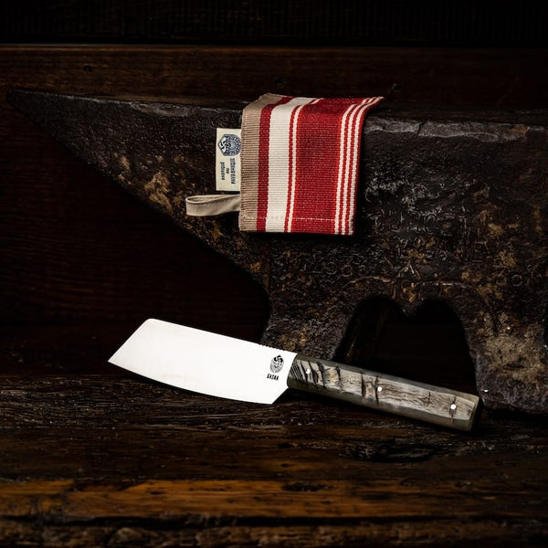 gasna couteau basque à fromage violette