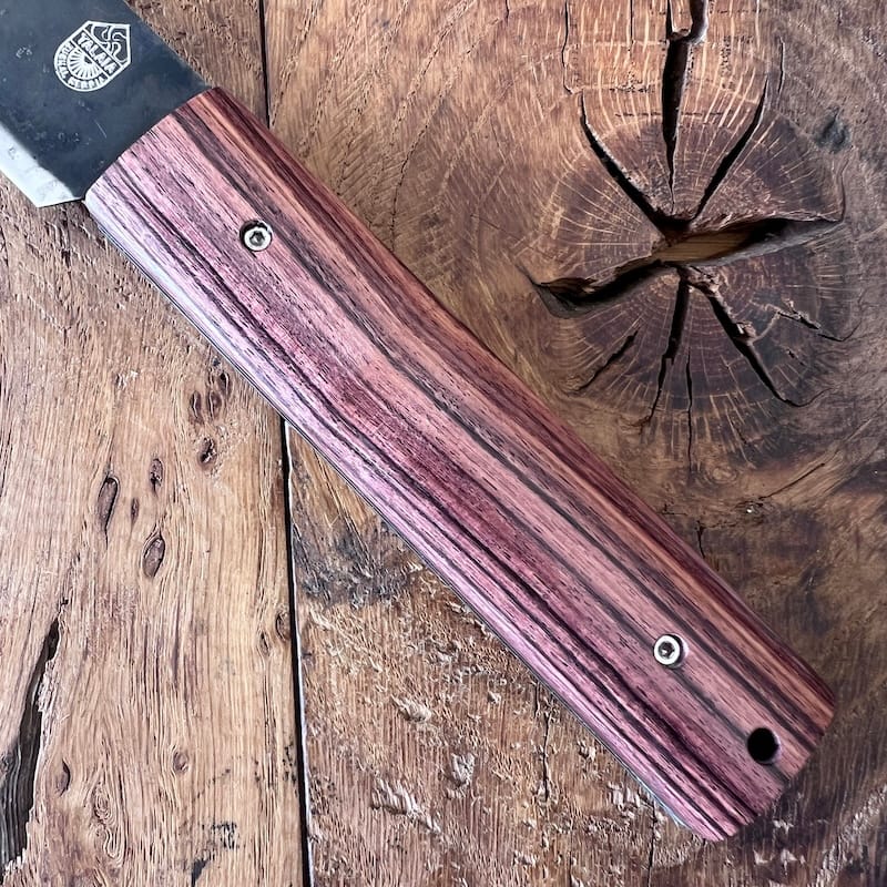 couteau basque handia bois de violette lame carbone coutellerie basque talaia anglet pays basque 2