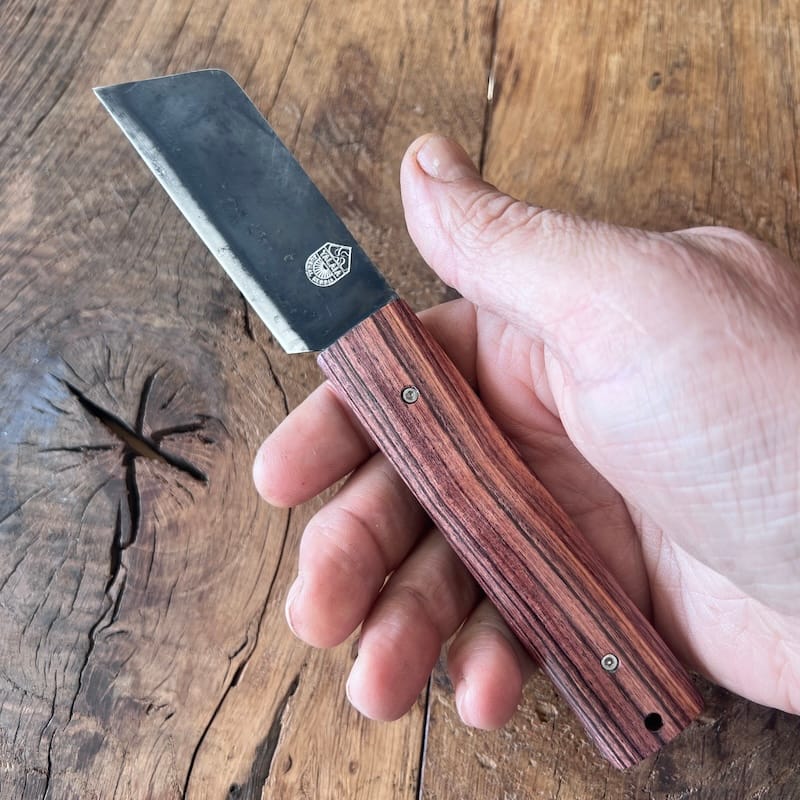couteau basque handia bois de violette lame carbone coutellerie basque talaia anglet pays basque 4