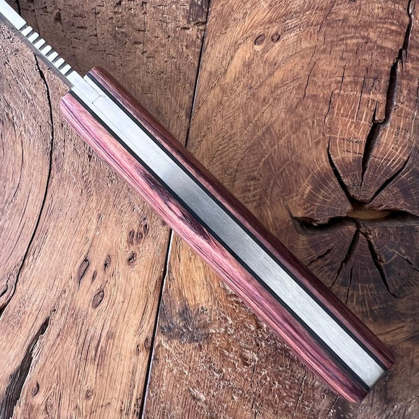 couteau basque handia bois de violette lame carbone coutellerie basque talaia anglet pays basque 5