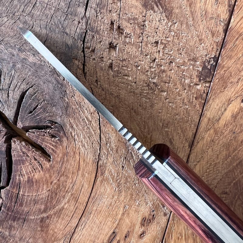 couteau basque handia bois de violette lame carbone coutellerie basque talaia anglet pays basque 6