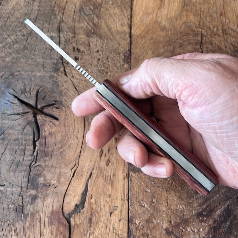 couteau basque handia bois de violette lame inox coutellerie basque talaia anglet pays basque 5